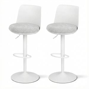 Artiss Bar Stools x2 64cm White
