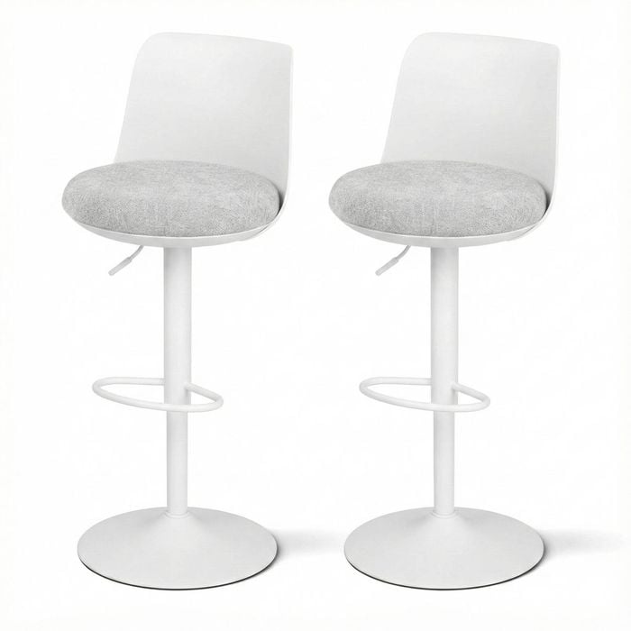 Artiss Bar Stools x2 64cm White