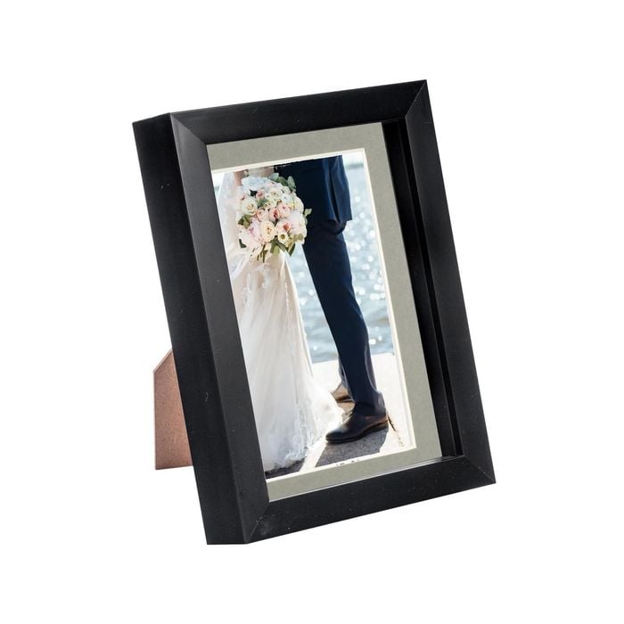 Nicola Spring 5 x 7" 3D Shadow Box Photo Frame - Craft Display Picture Frame with 4 x 6" Mount - Glass Aperture - Black