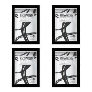 4x Unigift Downtown Matt Durable Portait Landscape Frame Black 10x15cm/4x6"