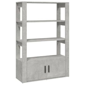 vidaXL Sideboard Concrete Grey Engineered Wood Buffet Cabinet Cupboard Storage