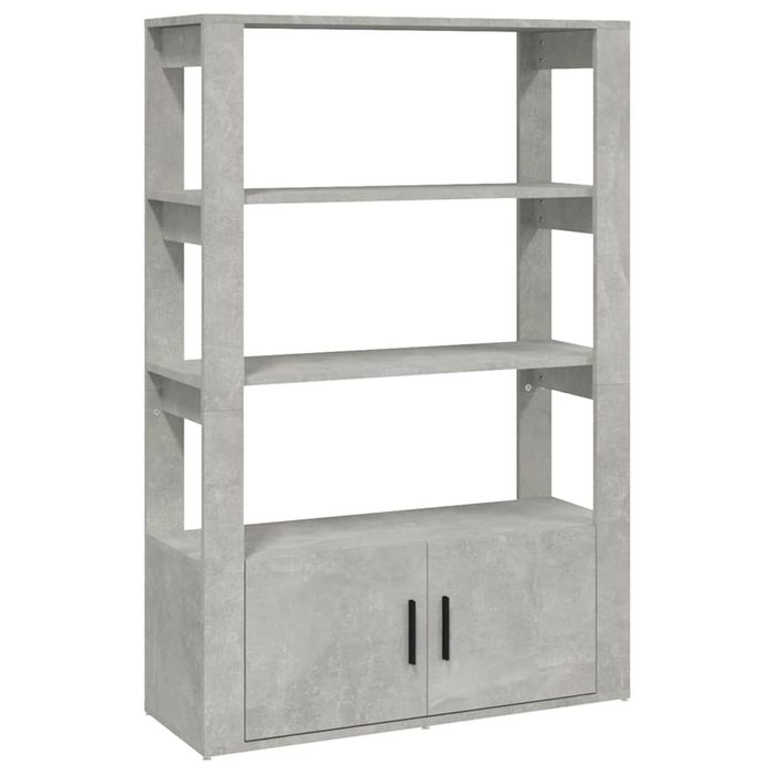 vidaXL Sideboard Concrete Grey Engineered Wood Buffet Cabinet Cupboard Storage
