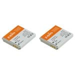 2PK Jupio Li-Ion 3.7V 750mAh Rechargeable Battery For Canon NB-4L Camera
