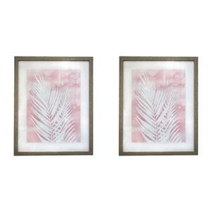 2PK LVD Framed Print Blush 1 Decorative Home/Office Decor 50x40cm