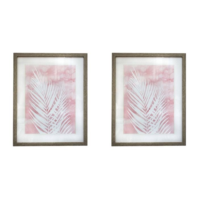 2PK LVD Framed Print Blush 1 Decorative Home/Office Decor 50x40cm