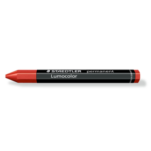 Staedtler Red Lumocolor Permanent Omnigraph Crayon - Box of 12