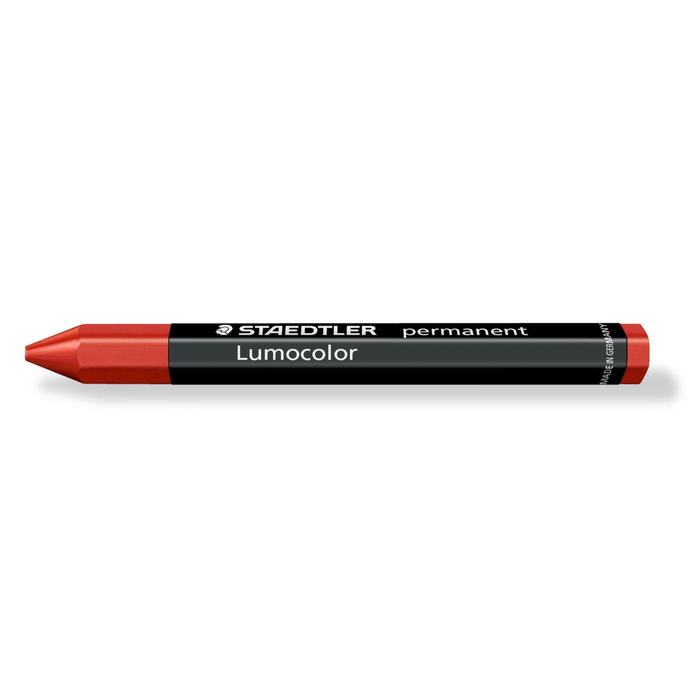 Staedtler Red Lumocolor Permanent Omnigraph Crayon - Box of 12
