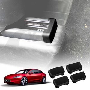 Seat Rail Cap for Tesla Model 3 Highland 2023-Onwards Slide Anti-collision Rubber Cover Plug Car
