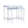 Modern Furniture CAMEO Nest of 2 Tables 48x36cm - Mirror