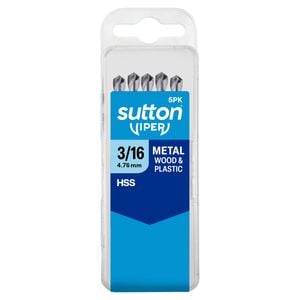 Sutton Tools 3/16" Viper Imperial Drill Bit - 5 Pack