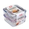 Joie MSC Clear Lunch Sandwich Containers - Set of 2