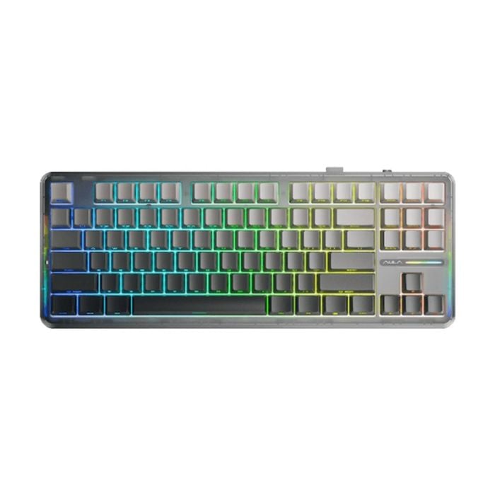 AULA F87 Wireless Tri-Mode Gasket Mechanical Keyboard Gradient Grey