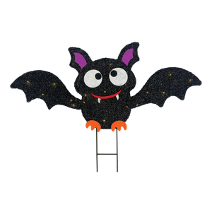 Galah 50cm Halloween 2D Bat Fabric Stake Light