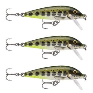 3x Rapala 7cm Countdown Sinking Hardbody Balsa Fishing Lures - OGreen Muddler