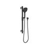 Phoenix  Matte Black Reva Square Rail Shower