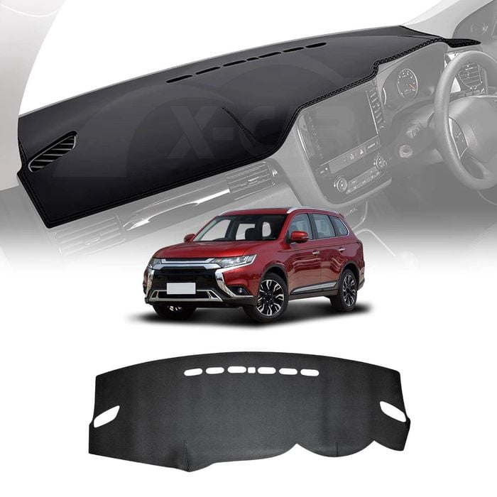 Luxury 3D Dash Mat Pad Cover Non-Slip for Mitsubishi Outlander 2012-2021 Microfiber Leather