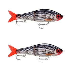 2x Rapala Super Shadow Rap Glide 11cm Jointed Swimbait Lures - Live Roach