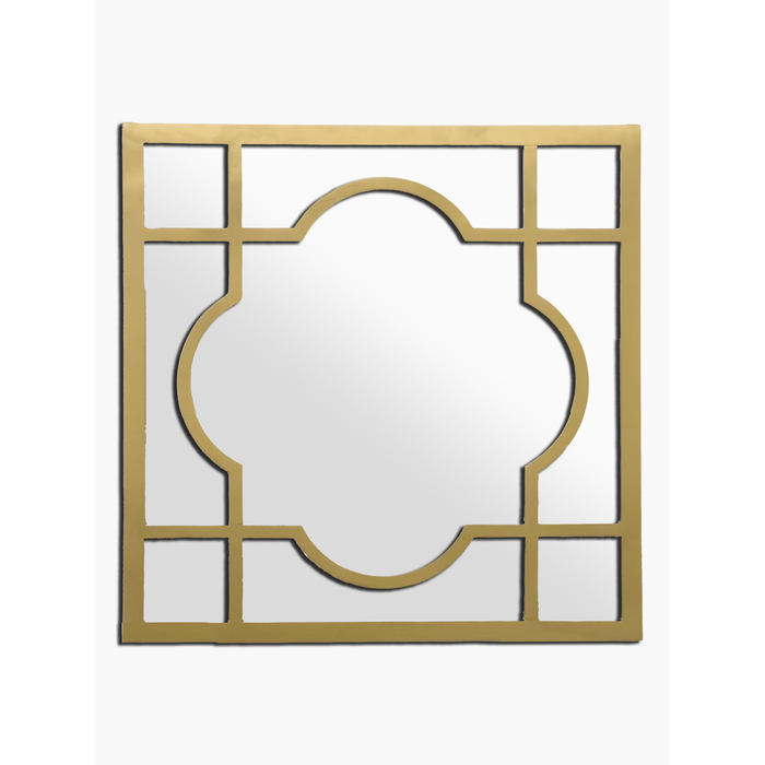 Elegant Collections Gold Hampton's Square Mirror 75CM