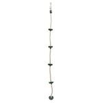 Swing Slide Climb 2100mm Climbing Rope With Plastic Footholds
