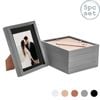 Nicola Spring Acrylic 3d Box Photo Frames With 5" X 7" Mounts - 8" X 10"  - Grey - Pack Of 5