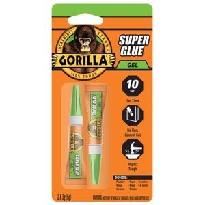 Gorilla 3g Super Glue Gel - 2 Pack