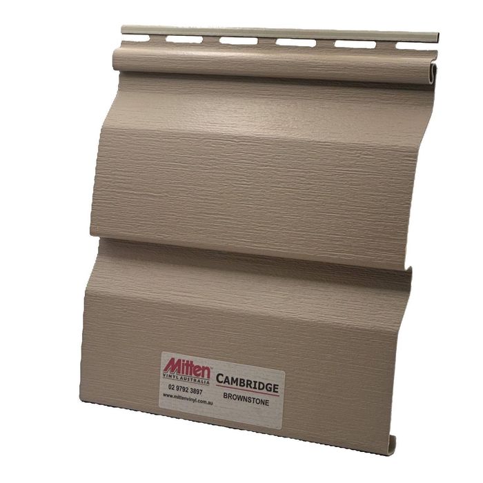 Mitten Vinyl Australia 5.84m shell Brownstone Cambridge Vinyl Cladding