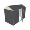 Build-a-Shed 1.5 x 3 x 2.3m Single Hinged Side Door Gable Shed - Grey