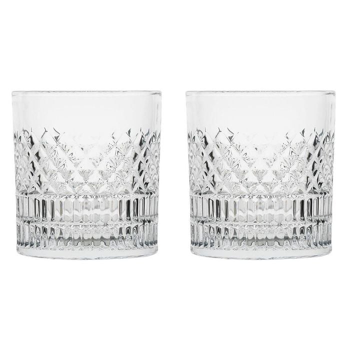 2x 6pc Porto Addison Soda Lime Glass Tumblers Drinkware Set 280ml Clear