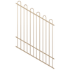ProtectorAl 0350-1200W x 1500H Primrose Loop Top Pool Fence Panel Raked 16-30º