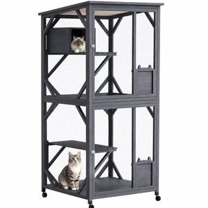 Advwin 184cm Cat Condo House Waterproof Cat Cage Enclosure Kitty Catio