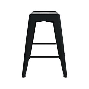 Marquee Black Metal Bar Stool