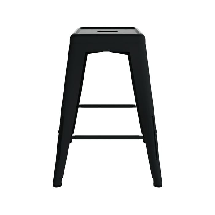 Marquee Black Metal Bar Stool
