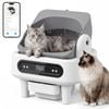 Advwin Self Cleaning Cat Litter Box With Litter Mat Open Top Automatic Litter Box