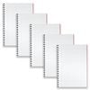 5pc Spirax 512 Hard Cover A4 Spiral Notebook Writing Stationery 200-pages Red