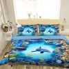 3D Turtle Dolphin 102 Bedding Set Pillowcases Quilt Duvet Cover Set Queen King