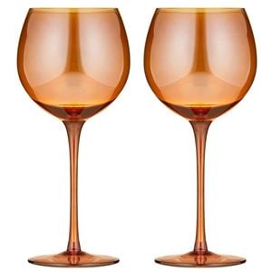 2pc Tempa Verity Gin/Tonic Drink Crystal Glass Set - Amber