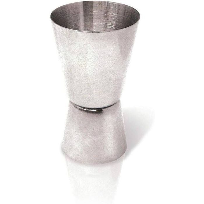 VIN BOUQUET Stainless Steel Jigger Double Ended Shot Measurer in Silver