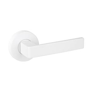 Delf Matte White Barcelona Dummy Lever Set
