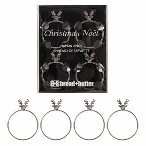 Bread and Butter Stag Head Napkin Ring Twin Pack Kit