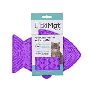 LickiMat Felix Slow Food Bowl for Cats - Purple