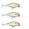 3x Rapala 5cm Shadow Rap Jack Deep Dive Crankbait Fish Lures - Gold Chrome