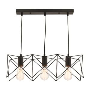 Mercator 240V 3 Light Matt Black Prism Vista Pendant Light