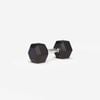 Decathlon | Cross Training And Weight Training 12.5 kg Hex Dumbbell - Black - One Size