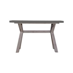 Stony 130cm Hall Entrance Console Table with Concrete Top - Grey