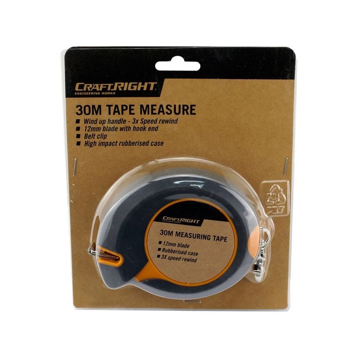 Craftright 30m Steel Tape Measure