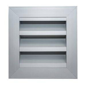Builders Edge 100mm Aluminium Weatherproof Louvre External Wall Vent