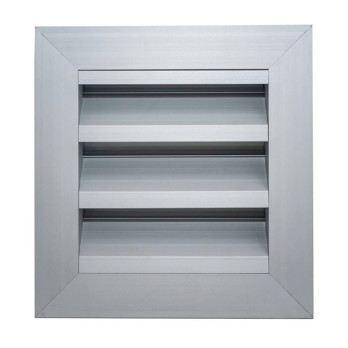 Builders Edge 100mm Aluminium Weatherproof Louvre External Wall Vent