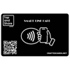 Tap and Share Smart Any Link Card With NFC Chip & Dynamic QR Code - Black