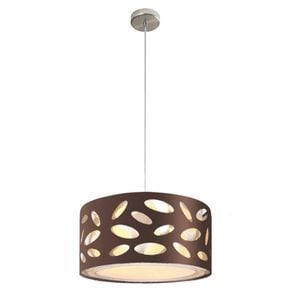 Chocloate Carlo 55cm 3 Light Drum Pendant