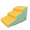 P&P Bright Yellow Dog Ramp Stairs With Foam Support For Small Senior Pets Easy Access